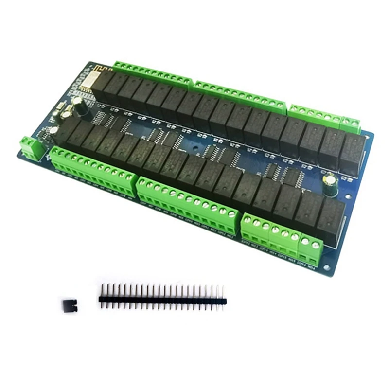 

Макетная плата DC24V Power Supply ESP8266, Wi-Fi 32-полосный релейный модуль ESP-12F дополнительная макетная плата