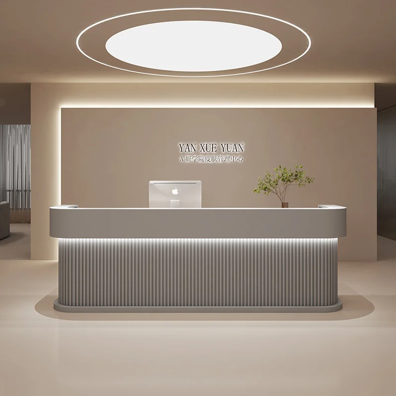 Эстетическая стойка регистрации салон стеклянный стол Pulpito профессиональный