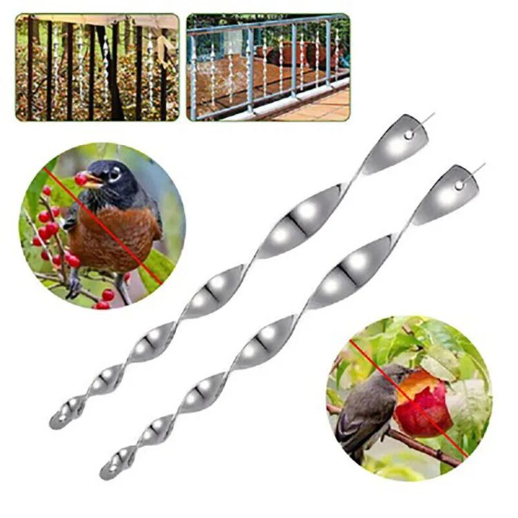 

6pcs bird repeller rotating rod reflective rod environmental protection agricultural bird bird bird scare bird