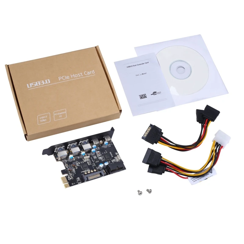 

5 Ports USB 3.0 PCI Express Adapter Card Type C PCI-E Expansion PCIE USB 3.0 HUB Controller Desktop PC PCI E Extender