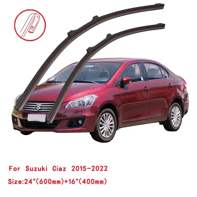 Фото Для Suzuki Ciaz Toyota Belta VC 2015~2022: Щетки стеклоочистителя лобового стекла, аксессуары для окон, 2021 2020 2019, передняя щетка стеклоочистителя для автомобиля №2