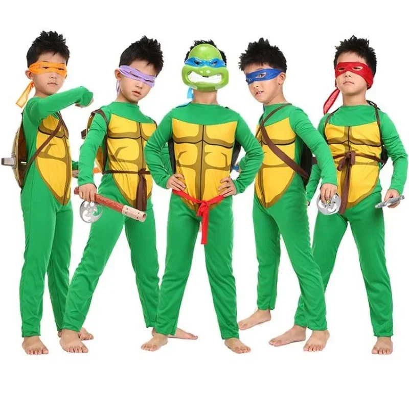 Детский костюм для косплея черепахи-ниндзя в стиле аниме Tmnt маскарадное
