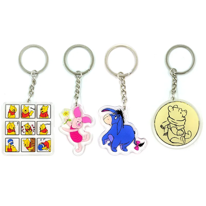 

Winnie Bear Donkey Lovely key chain animal key chain women's bag pendant acrylic key chain Charm Key Chain Jewelry Gift