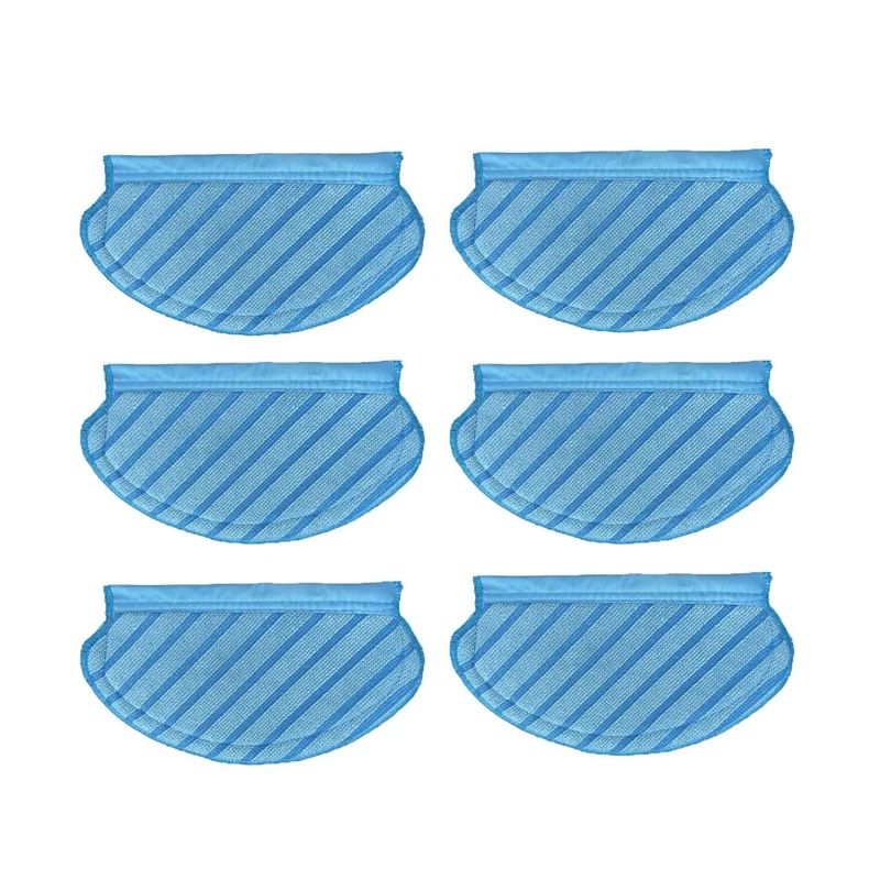 

Top Sale 6Pcs Washable Wipes For Ecovacs Robot Vacuum Cleaner Accessories T5/N5/N8/DV35 Vacuum Cleaner Rag Replacement Parts