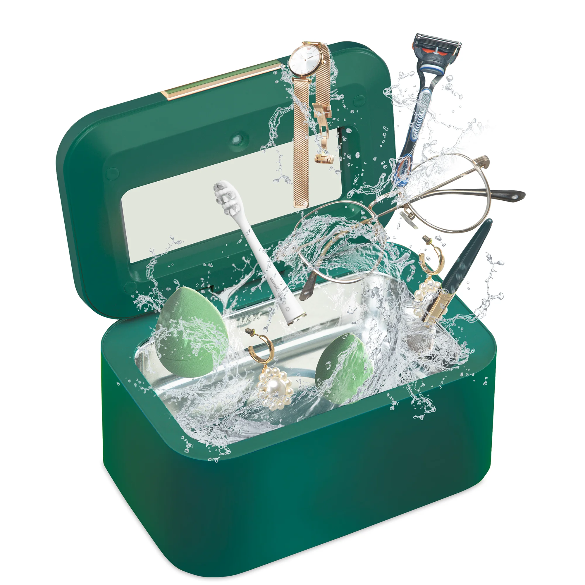 

750ML ultrasonic cleaner 46000KHZ ultrasonic cleaning Machine jewelry look at glasses Dental ring ultrasonic Digital Timing bath