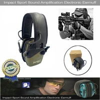 impact shooting earmuffs sports electronic earmuffs shooting protective headphones foldable tactical headphones