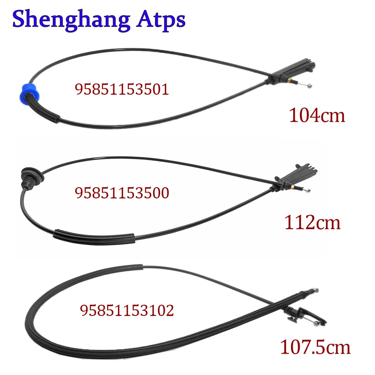 

95851153102 или 95851153501 или 95851153500 Трос освобождения защелки передней капота Трос Боудена подходит для Porsche Cayenne E2 92 2011-2018 гг.