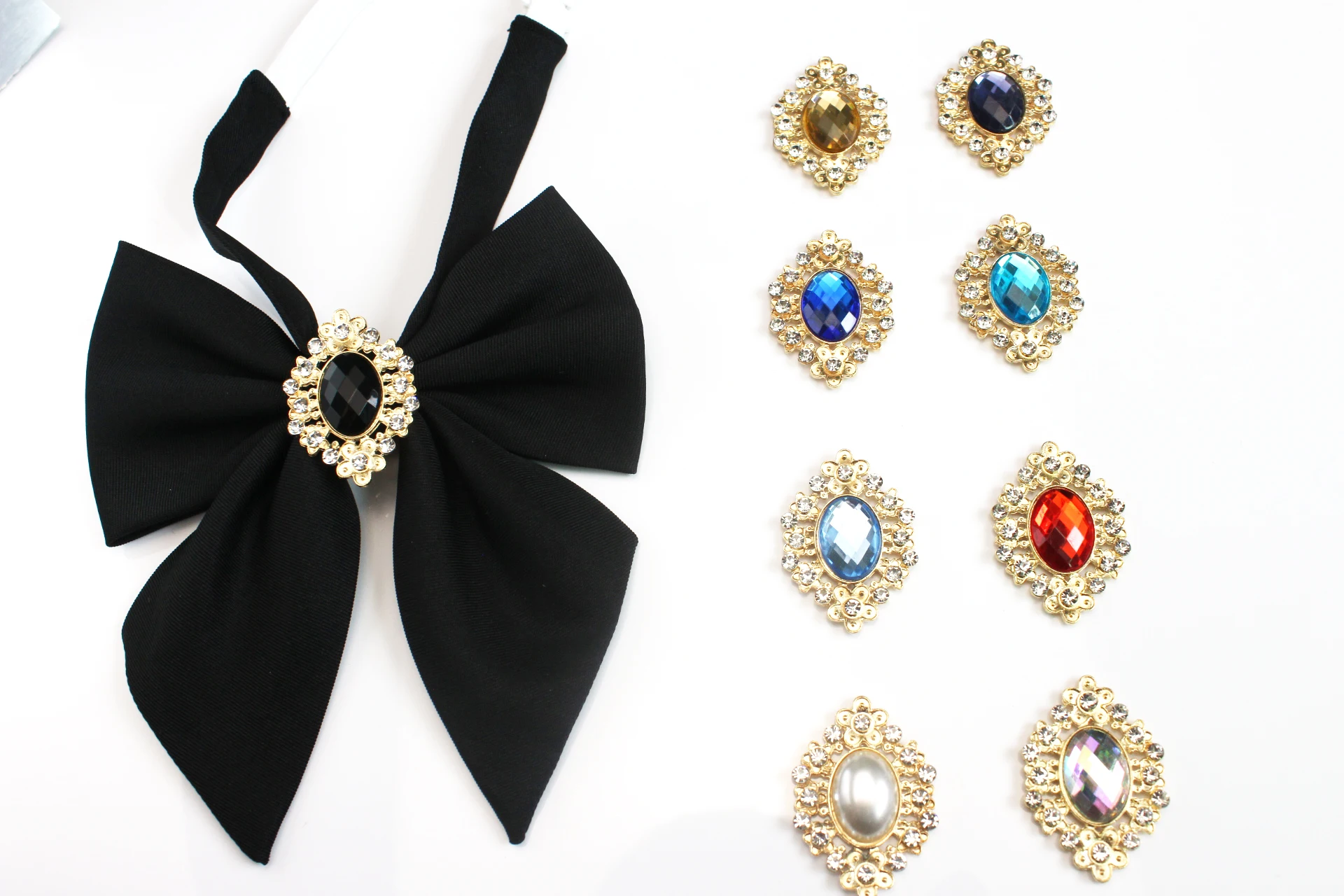 

Handmade fashion ribbon ribbon and diamond accessories, with a dress and men's hat shirt, DIY hair accessories