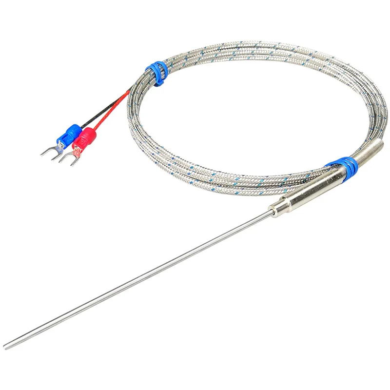 

K-type armored thermocouple WRNK-191 temperature sensor 0.5mm 1mm 2mm 3mm 4mm 5mm 6mm 8mm thermocouple probe temperature 800 ℃