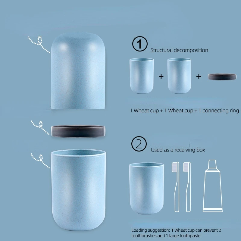 

Portable Travel Cup Home Washing Multipurpose Storage Cup Creative Plastic Toothbrush Cup