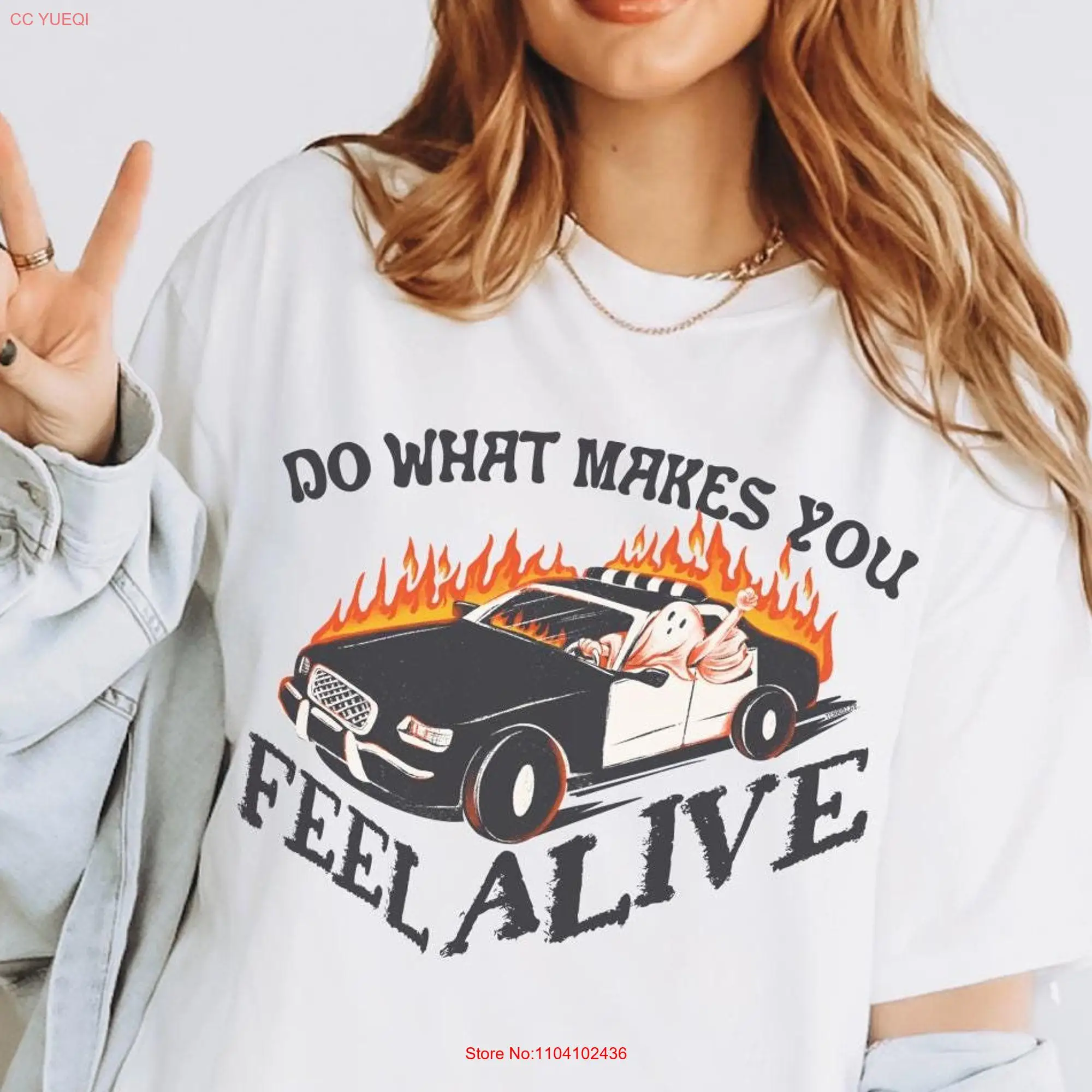 Удобная цветная футболка с надписью Feel Alive Ghost классная трендовая для Хэллоуина в