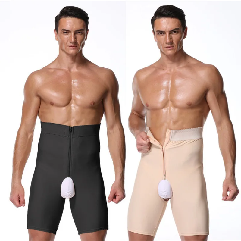 Men Tummy Control Shorts Shapewear High Waist Leg Slimming Girdle Body Shaper Underwear Boxer Briefs