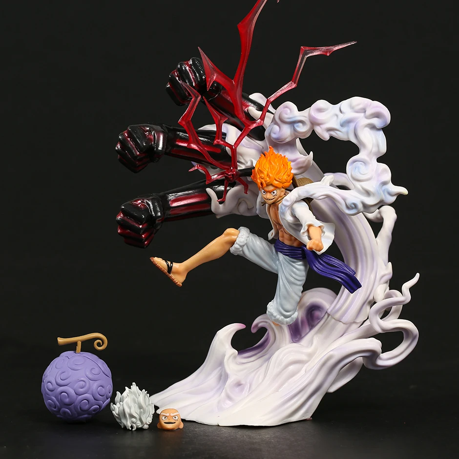 

One Piece Gear 5 Sun God Luffy Nika PVC Figure Statue Decoration Model Toy