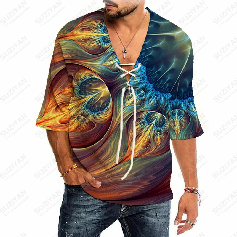 

Stand Products Solid Wild European Leisure Beautiful Patterns Summer England Stitch 2022 Patterns Knotted Shirts