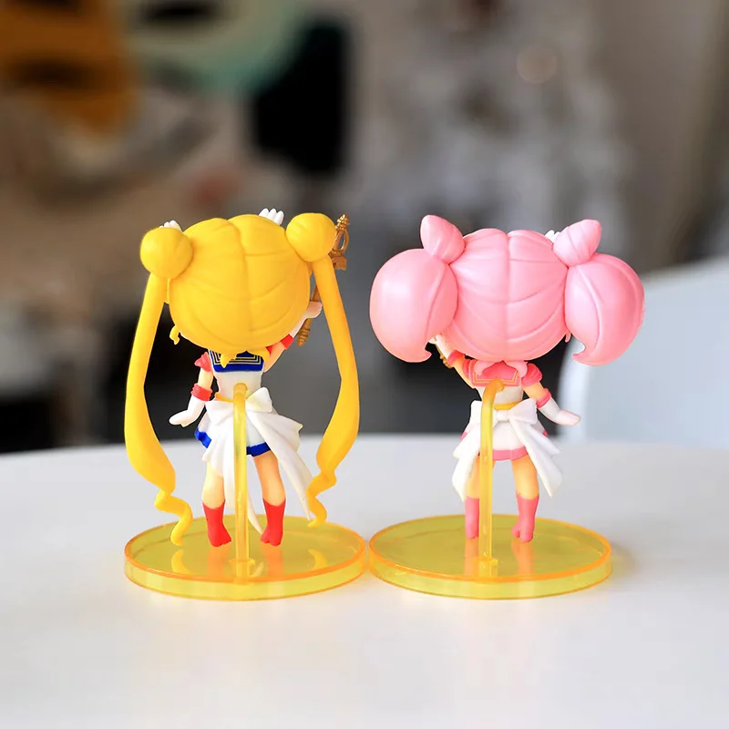 Фигурки героев аниме Bandai оригинальные Сейлор Мун фигурка мини Супер Чиби
