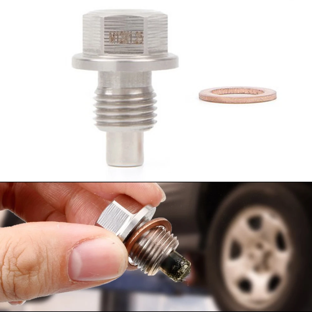 

High Quality Auto Parts Oil Drain Plug Copper Crush Washer Magnetic Oil Drain Stainless Steel Car Accessories For Nissan