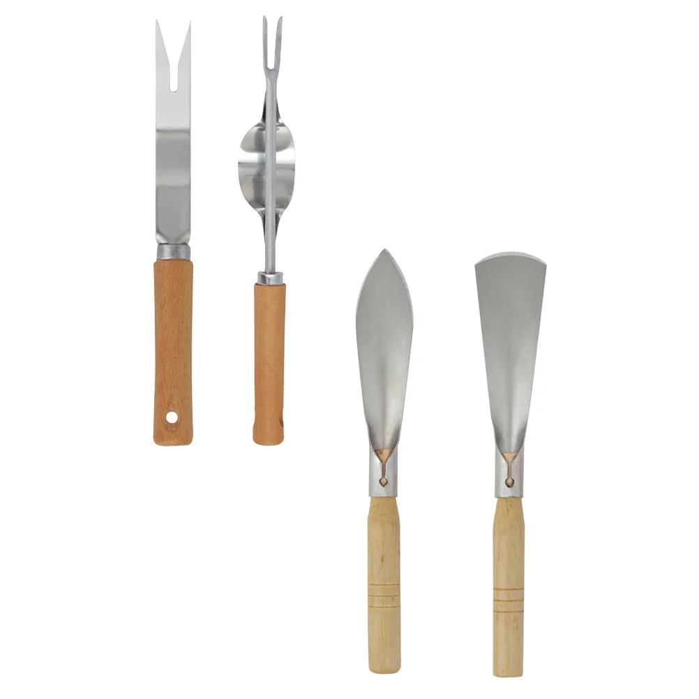 

1 Set Gardening Trowel Kit Practical Flower Planting Shovel Wooden Handle Shovels