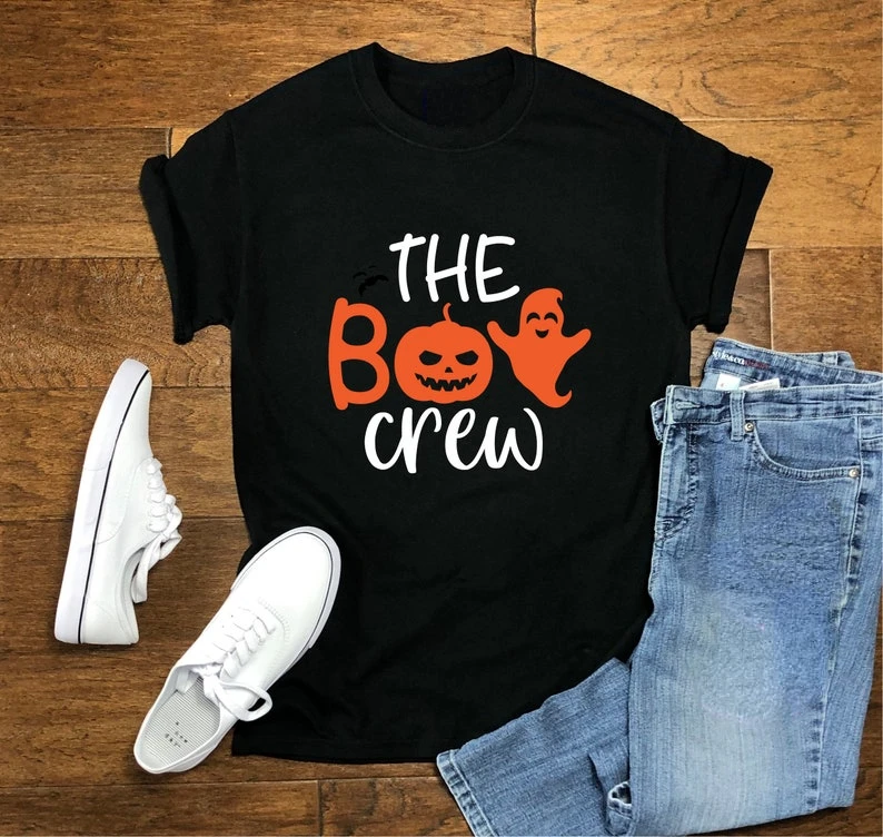 Рубашки с рисунком Boo Crew оригинальные фоторубашки для Хэллоуина мужские и