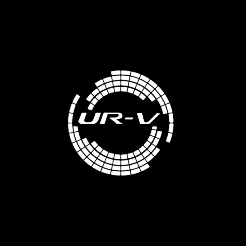 

2 шт. светодиодные лампы приветствия двери автомобиля, теневой проектор, лампа с логотипом призрака для Honda UR-V 2017, эмблема, автостайлинг