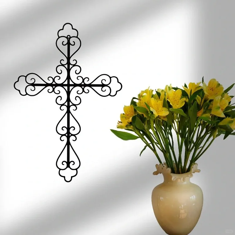 Металлический Крест Настенный Декор Домашний Художественная Металлическая