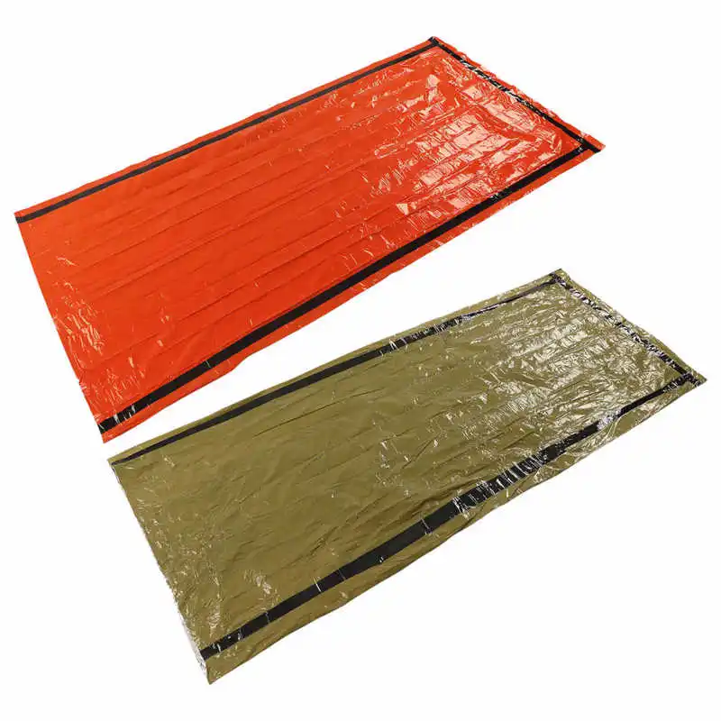 

Thermal Insulation Sleeping Bag Emergency Sleeping Bag Thermal Insulation PE Aluminum Film 0.03mm Thick Lightweight Durable for