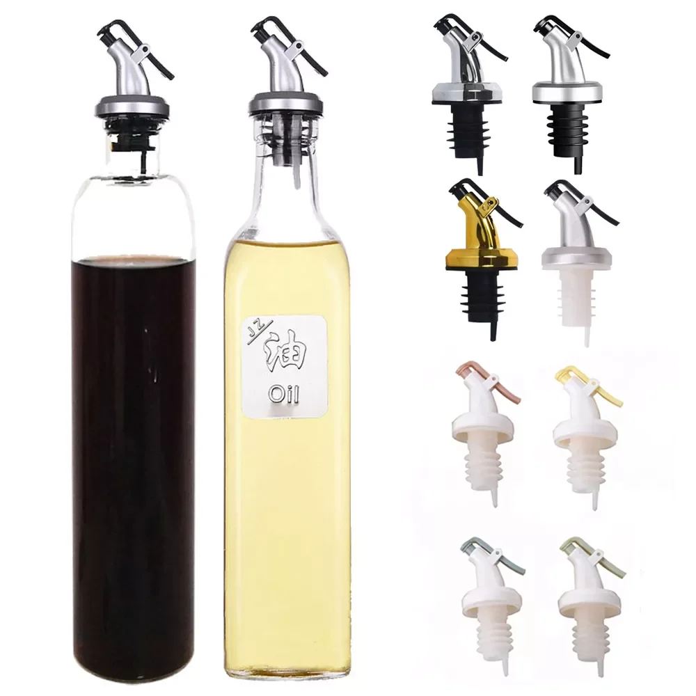 

Oil Bottle Sprayer Wine Pourer Sauce Boat Nozzle Liquor Oil Dispenser ASB Lock Leak-Proof Plug Bottle Stopper Kitchen Tool