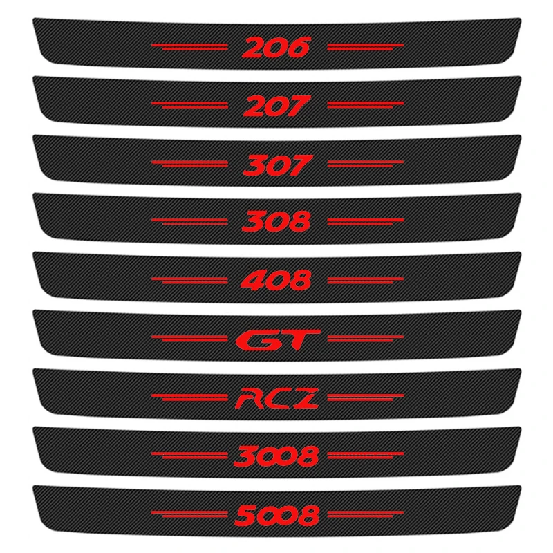 1 шт. защитный бампер для заднего багажника автомобиля из углеродного волокна