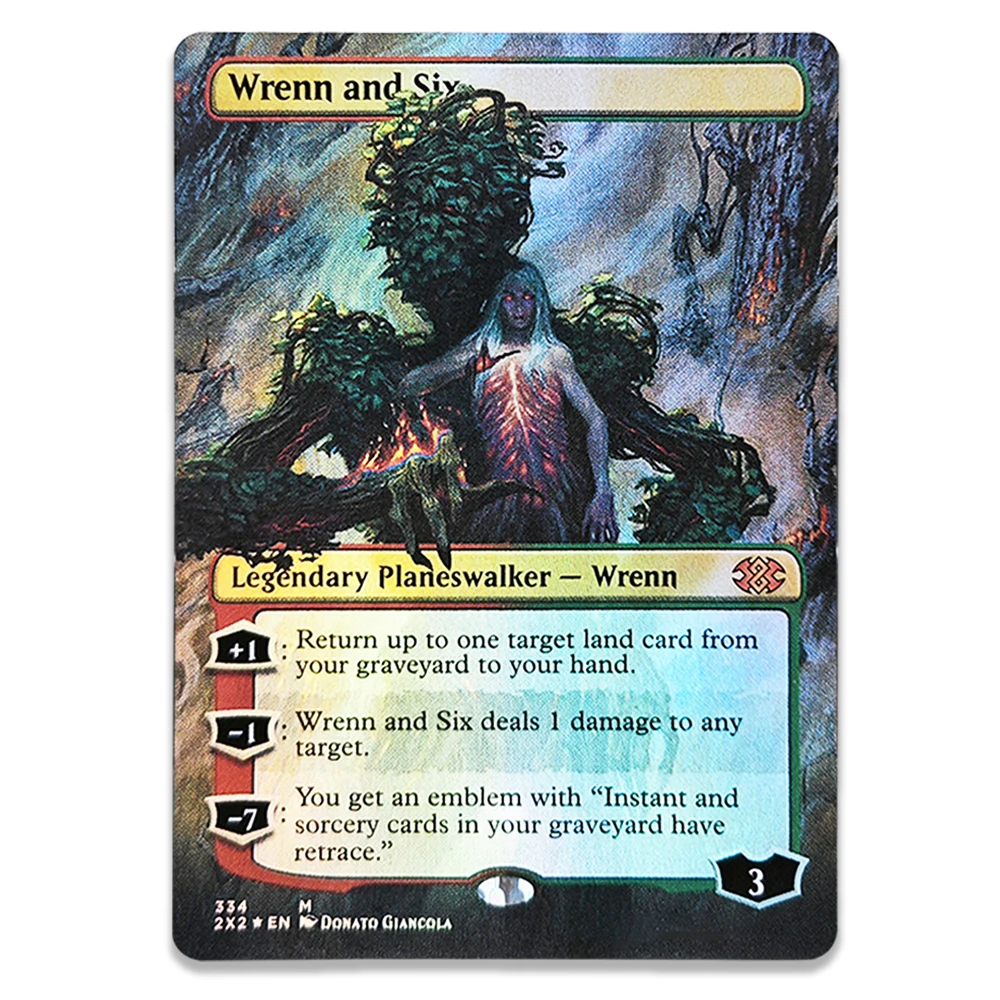 Фото Коллекционные карты TCG: Редкие магические карты с золотым тиснением Goldvein Hydra/Vaultborn Tyrant/Wrenn and Six — игрушки, хобби, коллекционные предметы, подарки №3