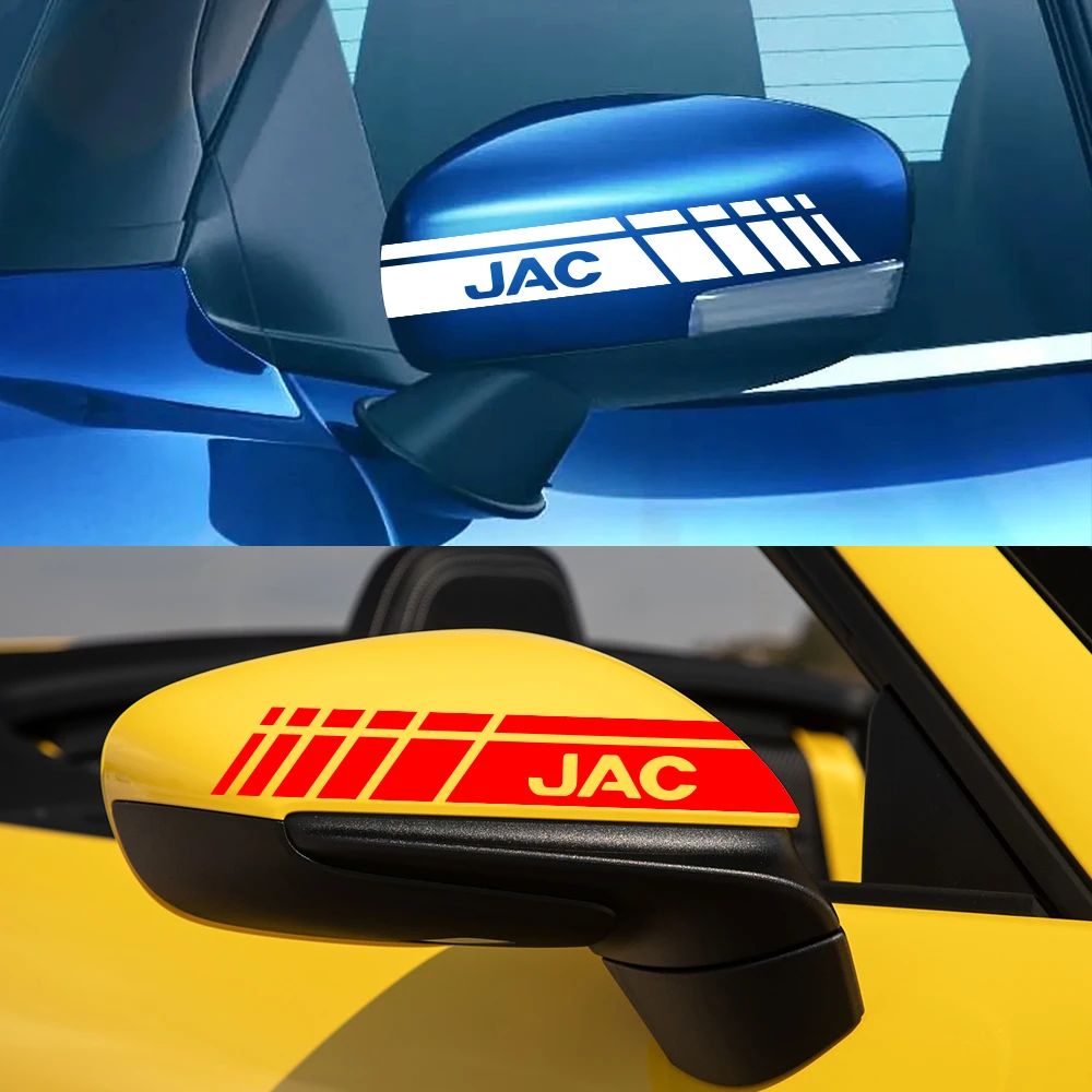 2PCS Car Rearview Mirror Stickers For JAC Refine J3 J2 S5 A5 J5 J6 J4 Vapour S2 T8 Auto Tuning Accessories Vinyl Film Decals - купить по
