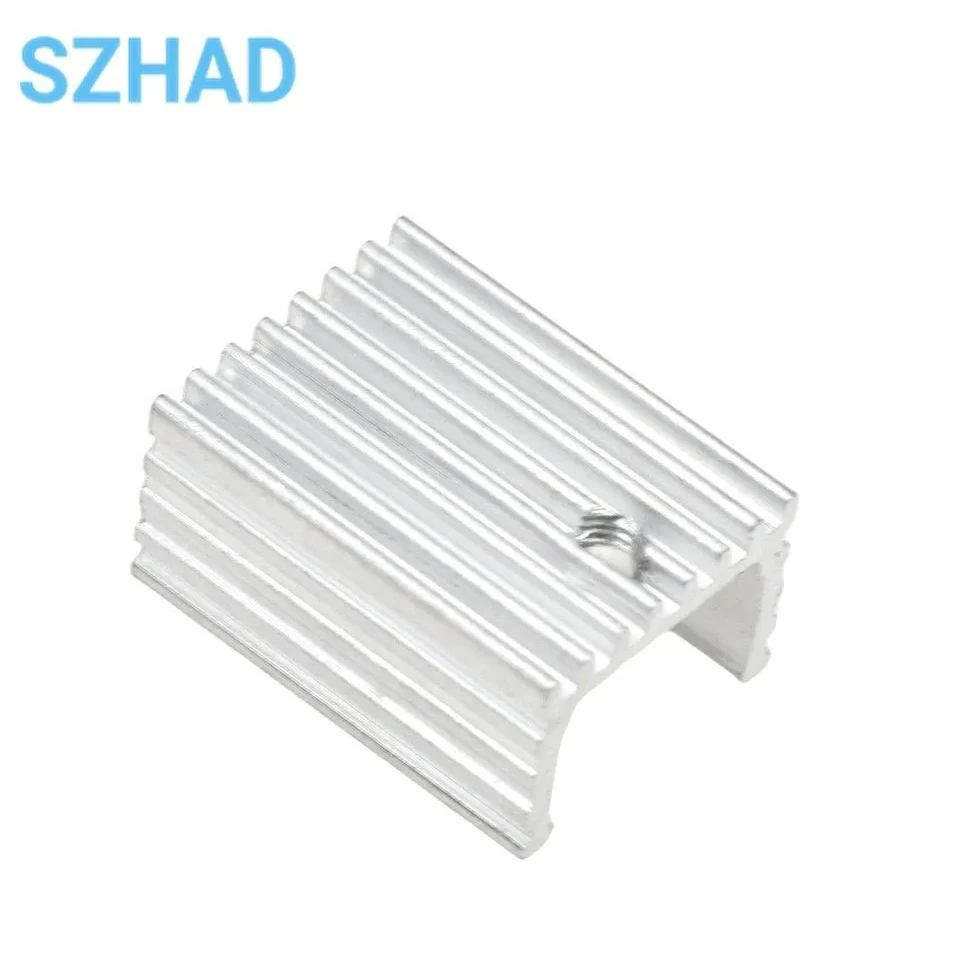 10 шт. Радиатор кулер радиатор 15x10x2 0 мм Высокое качество Серебряный 220 транзистор