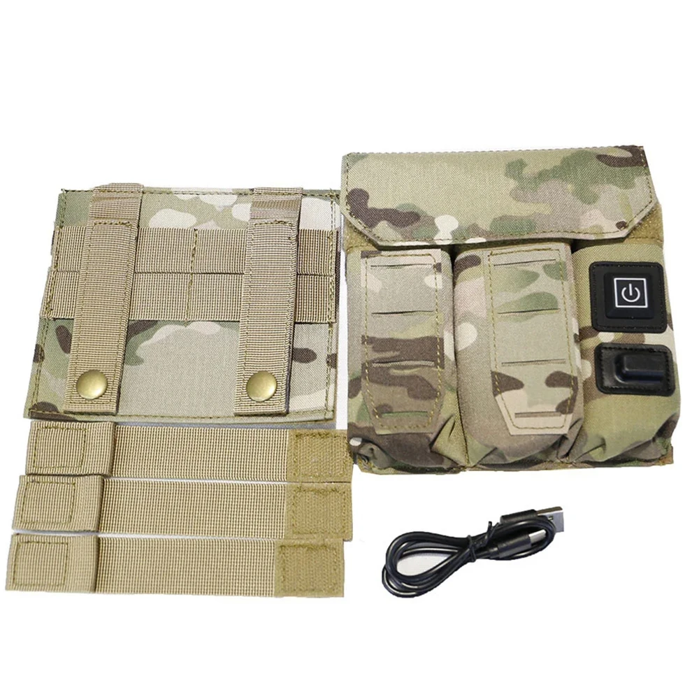 SINAIRSOFT 9 мм тактический тройной подсумок для журналов, теплая функциональная кобура для пистолета, USB-питание, регулируемая температура, страйкбол, охота (art.: 3920ca64ac0c5) - 3920ca64ac0c5