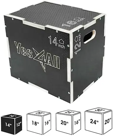 

in 1 Non-Slip Wooden Plyo Box, Plyometric Box for Home Gym and Outdoor Workout 골프 티셔츠 여성 Ropa de gym de hombres Go