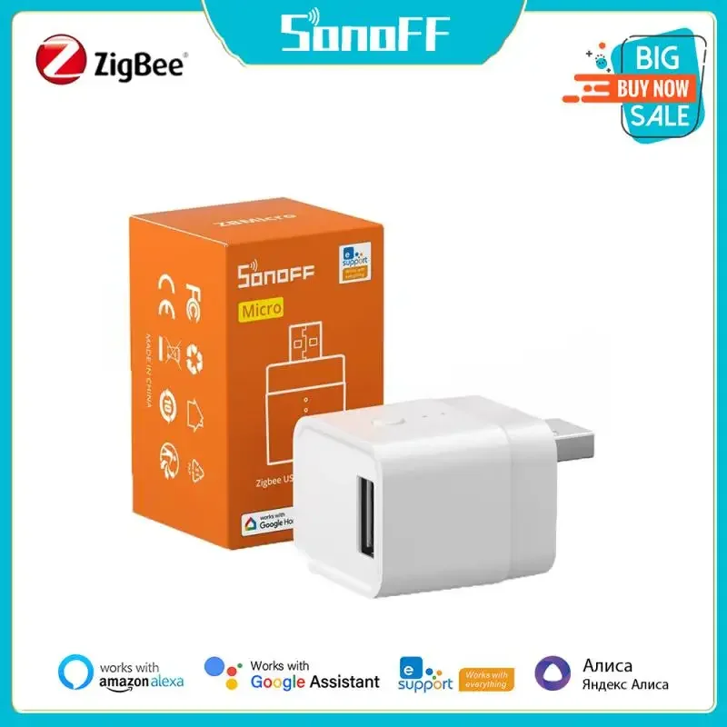 SONOFF 1-5 шт. ZBMicro Micro Zigbee USB Смарт-адаптер высокоскоростной 2 0 Голосовое управление