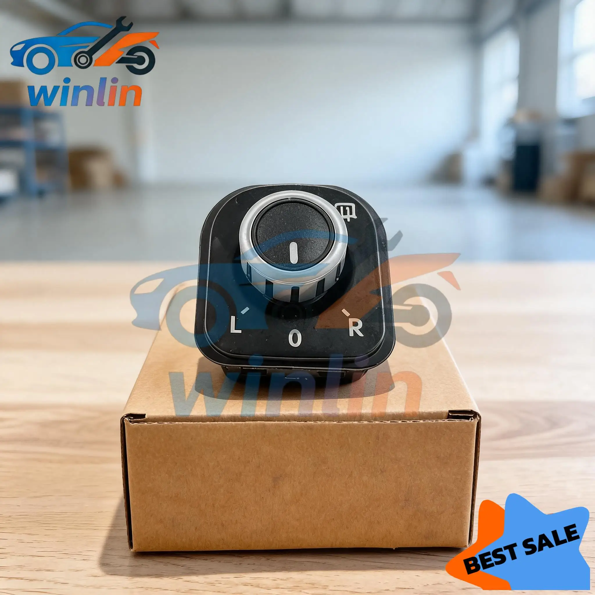 Фото Переключатель зеркала OEM 5ND959565B 5K1959565 для Volkswagen Passat Tiguan EOS Jetta Golf, передний левый, сторона водителя №1