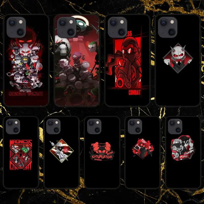 Madness Combat Anime Phone Case For iPhone 11 12 Mini 13 14 Pro XS Max X 8 7 6s Plus 5 SE XR Shell