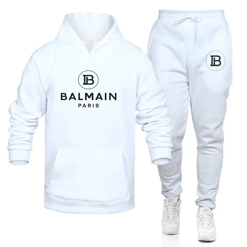 

2022men's sets autumn cotton brand printing men's tracksuit sweater hoodie pants fashion casual daily sports shirt Men's clothes