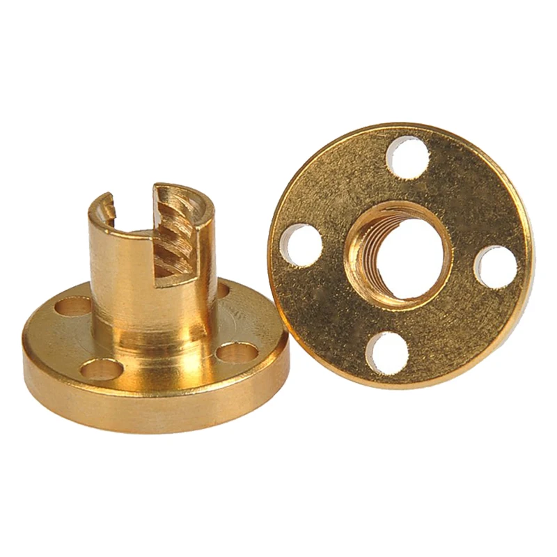 Свинцовый винт T8 Медная гайка Противоударная пружинная устраняющая зазор для