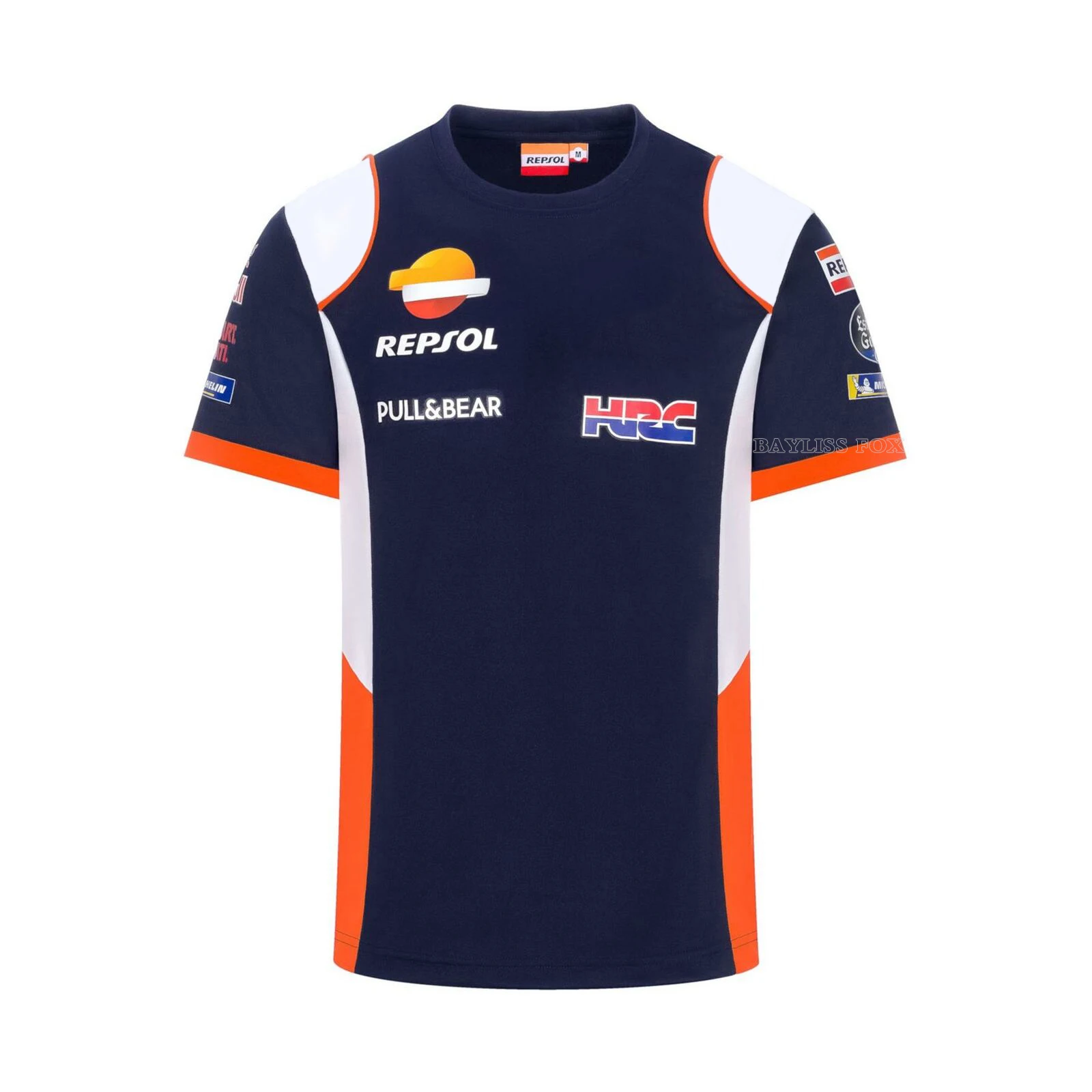 

Gp Racing For HONDA HRC Repsol T-Shirt Knigh Team Riding Sports Blue No Fading Jerseys Summer Breathable Cold Feeling