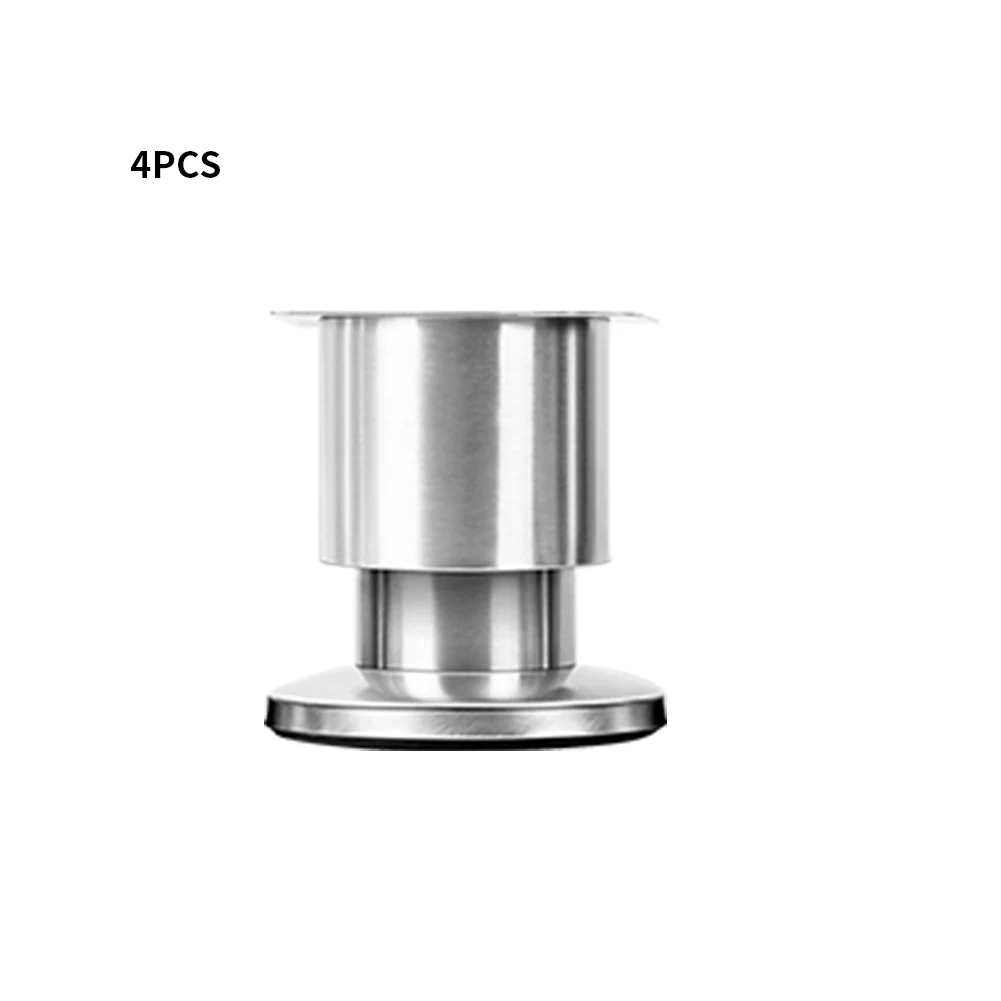 

4pcs Thickned Accessories Cabinet Bed Furniture Feet Table Leg Easy Install Desk Sofa Height Adjustable Office Stainless Steel