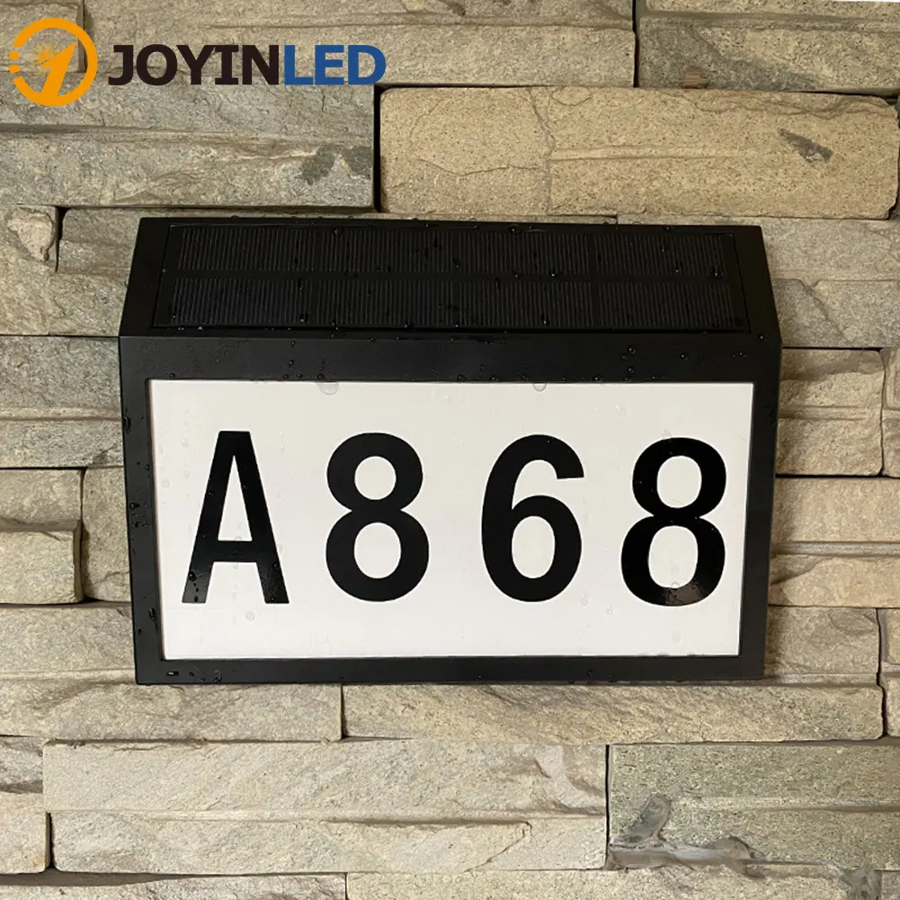 

Solar LED Light Outdoor Solar House Number Sign Lighting Waterproof Garden Yard Porch Light Creative Decoration LED House Number