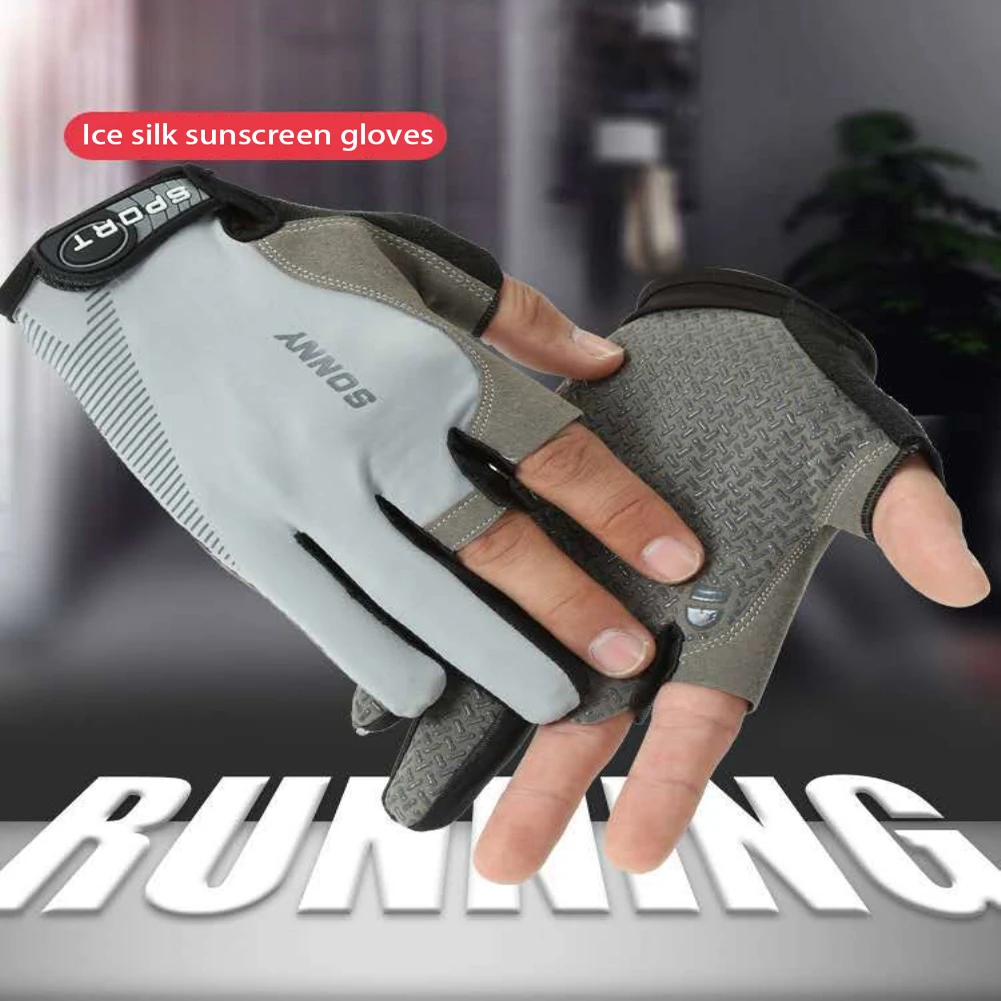 

Half-finger Gloves Men And Women Spring And Autumn Thin Section Cycling Mountaineering Fitness Training Sports Fishing Gloves