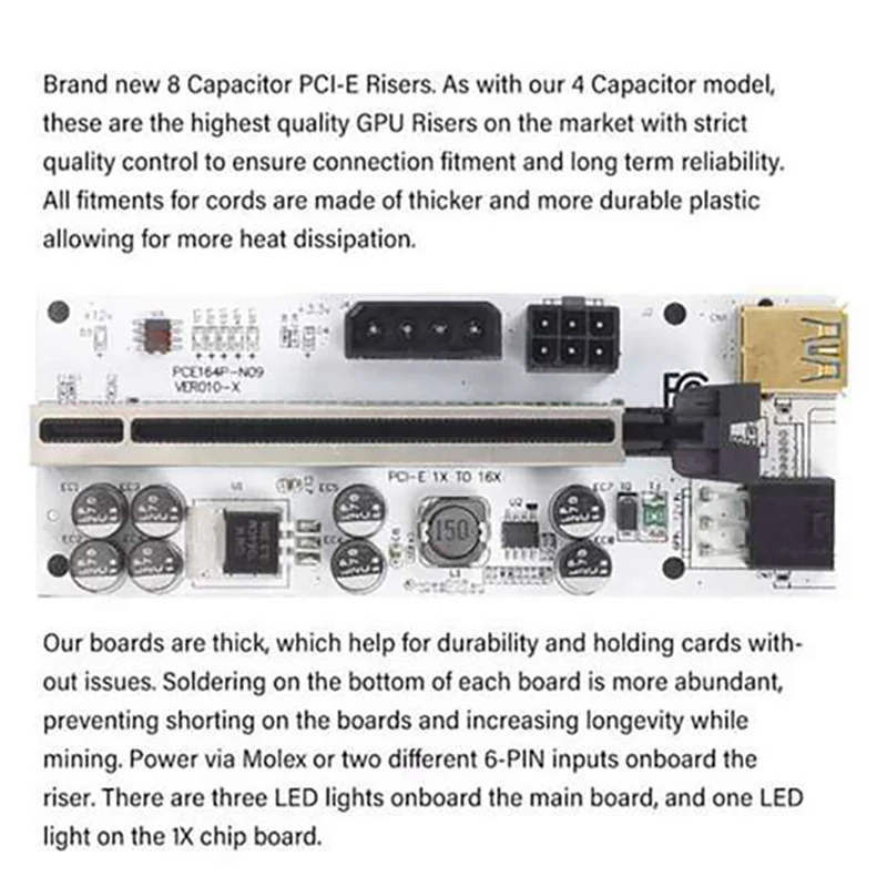 Комплект материнской платы B250C для майнинга BTC с 12XVER010-X PCIE переходная карта + 1XG390 0