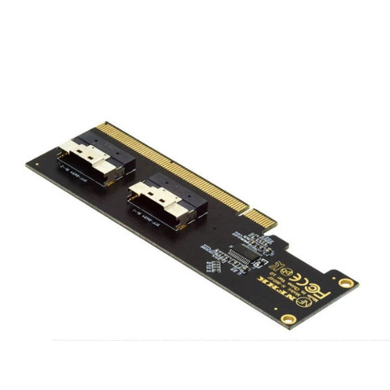 Pcie 4 0 X16 до портов Nvme-совместимая Плата расширения PCI-E Gen4/3 Slimsas 8I SFF8654 графическая