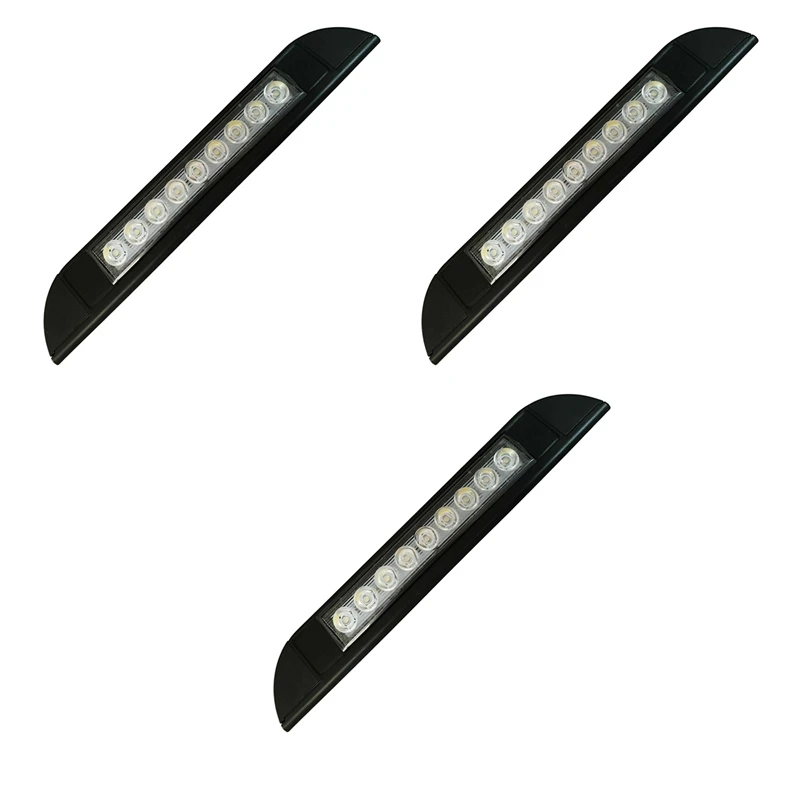 

3X 9 LED Awning Light 12V 24V Waterproof 256Mm Exterior Caravan Motorhome Strip Lamp Black
