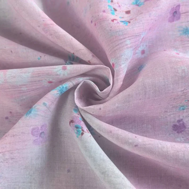 50X140 см высокое качество рами красивый цветочный принт высококачественное платье