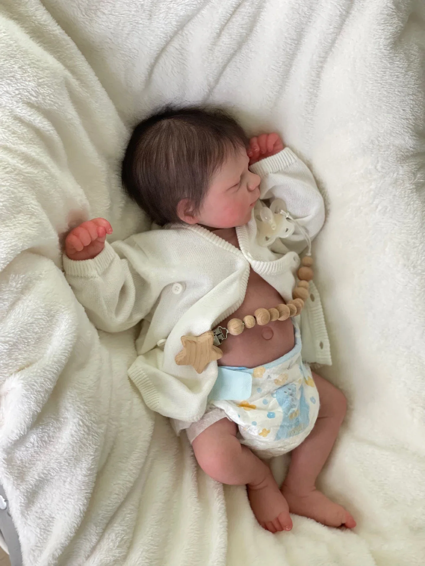 Кукла реборн 19 дюймов Реалистичная силиконовая виниловая кукла для