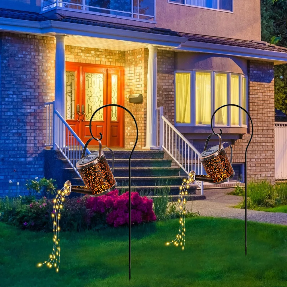 

Светодиодный светильник на солнечной батарее, Современная водонепроницаемая лампа для чайников, садового дворика, ландшафтного освещения