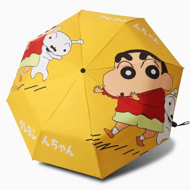 

Kawaii Crayon Shin-chan Cartoon Umbrella Automatic Sunny Rain Dual-use Folding Sun Umbrella Sunscreen UV Protection