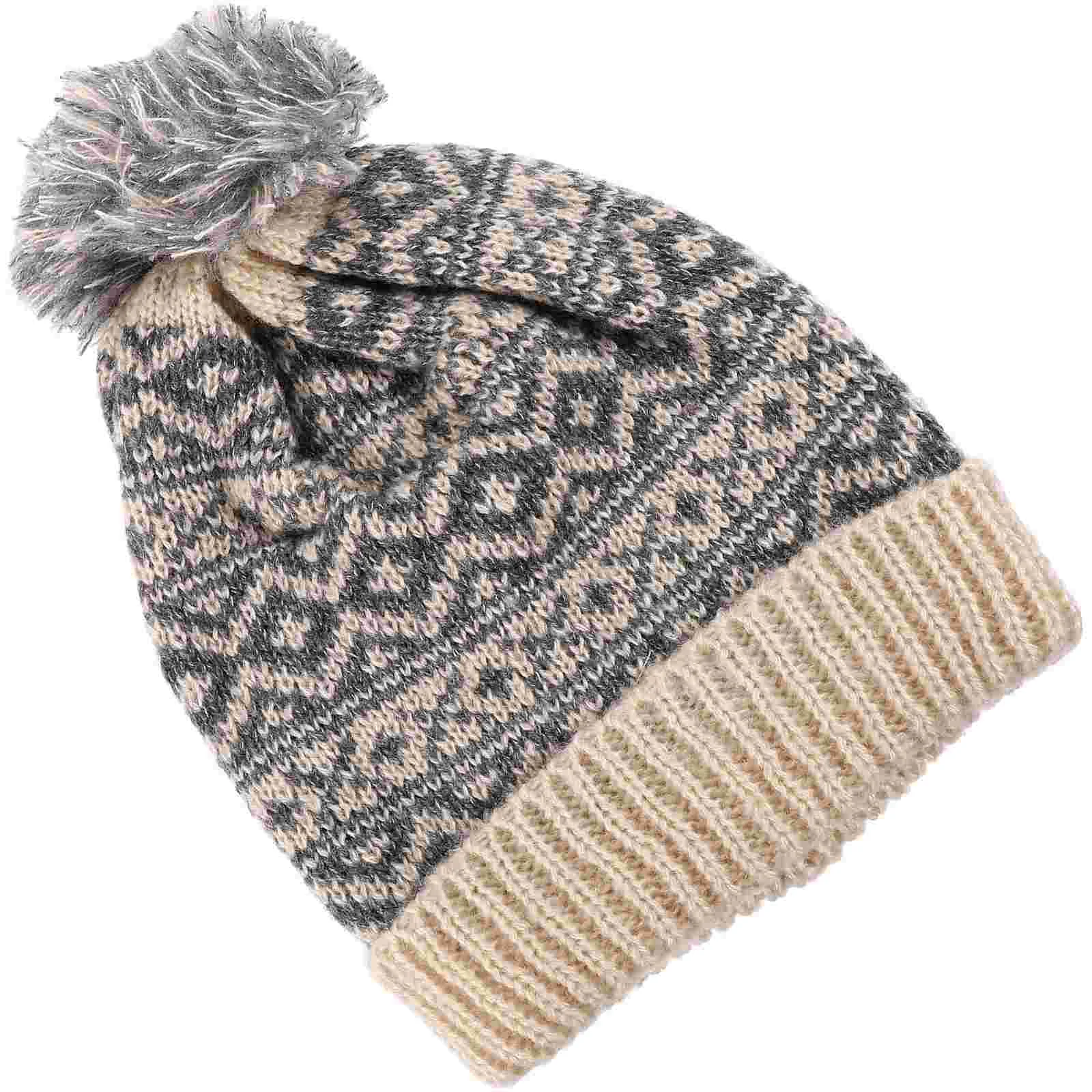 

Knitting Beanie Hat Warm Hat Knitted Beanie Hat Cotton Thermal Hat