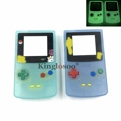 Полный сменный комплект для Game Boy Цветной чехол для корпуса консоли GBC Светится в темноте